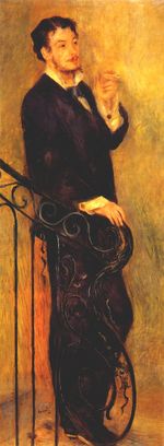 Ренуар Мужчина на лестнице 1876г